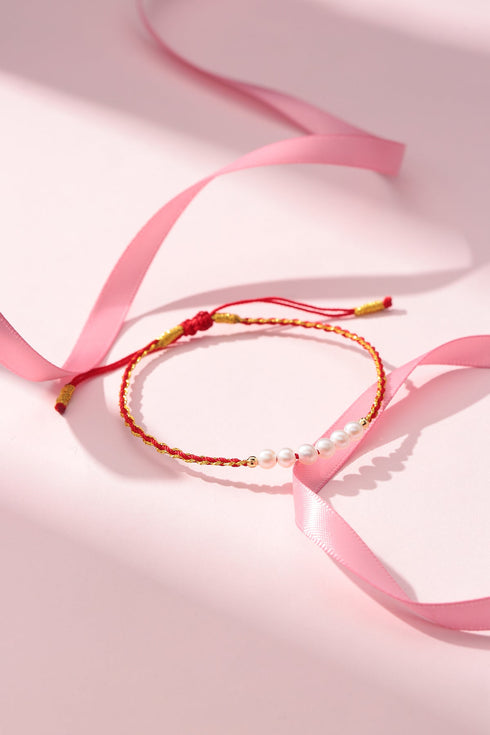 4-5mm Freshwater Baby Pearl Weave Bracelet - May-Lynn