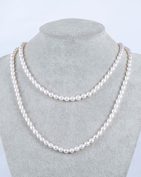 Long Baroque Pearl Necklace - Versatile Styling