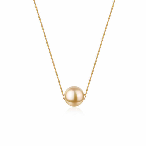 Golden Pearl Thread Pendant