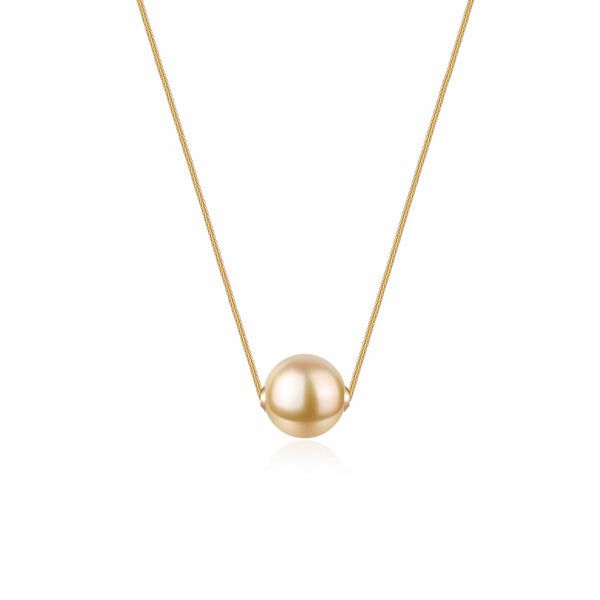 Golden Pearl Thread Pendant
