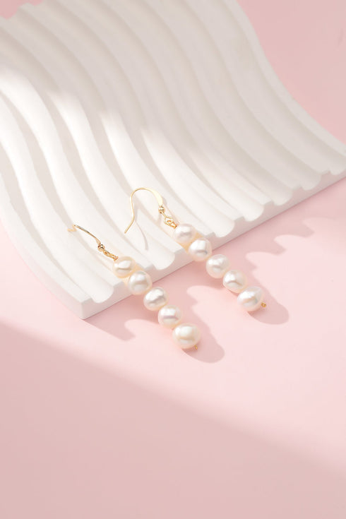 2-3mm Freshwater Pearls Hook Earrings - May-Lynn Jewelry