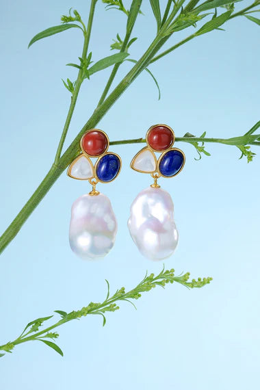 11-13mm Gems Baroque Pearl Earrings