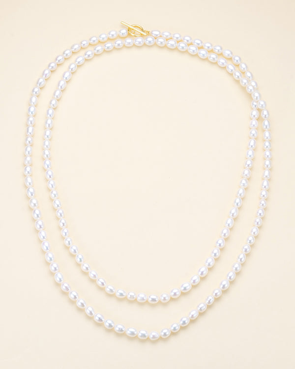 Long Baroque Pearl Necklace - Versatile Styling