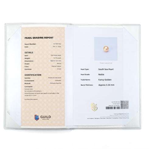 Vintage Milk-Drop Golden South Sea Pearl 18K Gold Pendant Necklace