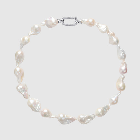 Cessie Bold Baroque Freshwater Pearl Necklace