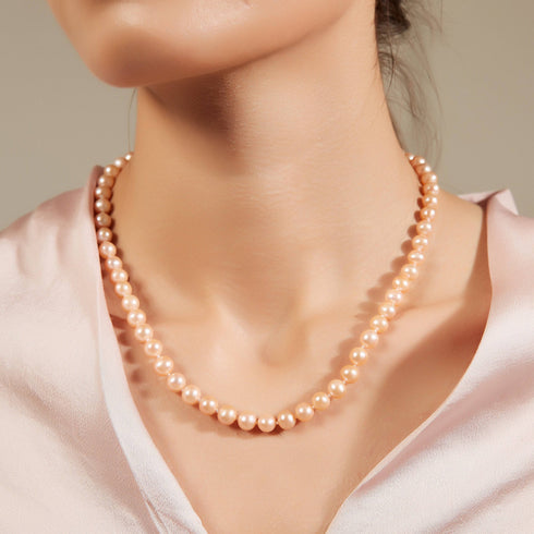 Classic Pink Freshwater Pearl Necklace Multiple Lengths - Necklaces made with hand-selected pearls from House of Pearls