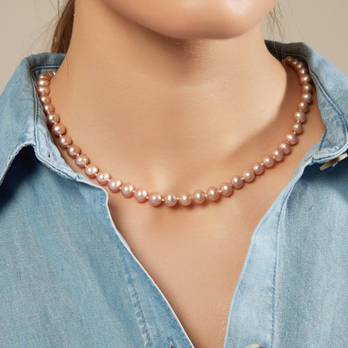 Classic Purple Freshwater Pearl Necklace Multiple Lengths - Necklaces made with hand-selected pearls from House of Pearls