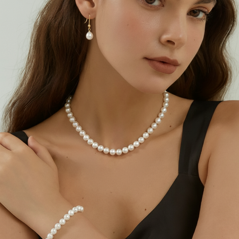 Classic White Freshwater Pearl Necklace Multiple Lengths - Necklaces made with hand-selected pearls from House of Pearls