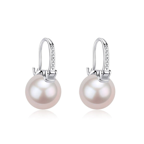 Elegant 11-12mm Freshwater Pearl Bucket-Shaped Earrings - House Of Pearls