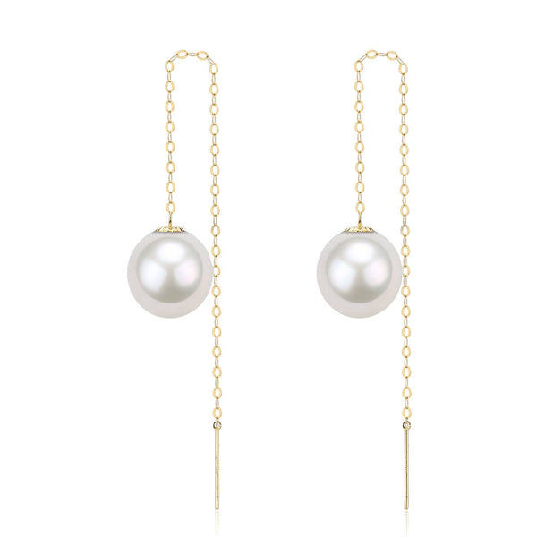 Freshwater Pearl Drop Ear Threaders - House Of Pearls