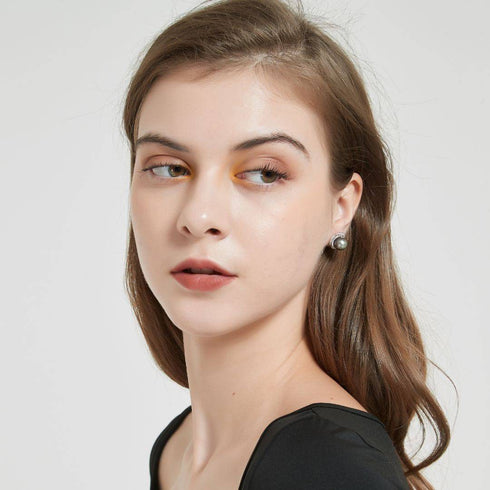 Rose Elegance Tahitian Pearl Earrings