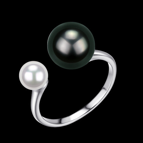 Noir & Pearl Overture Ring