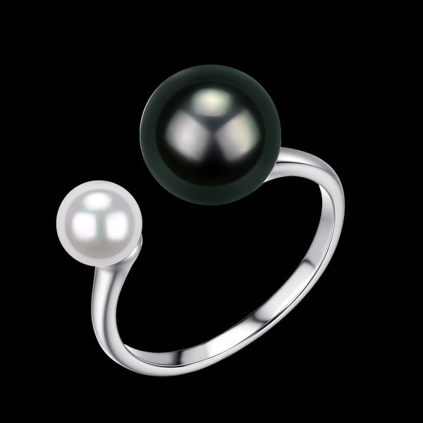 Noir & Pearl Overture Ring