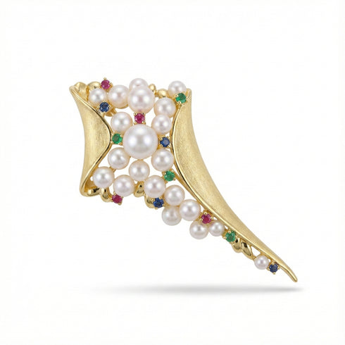 Festive Freshwater Pearl Brooch Collection
