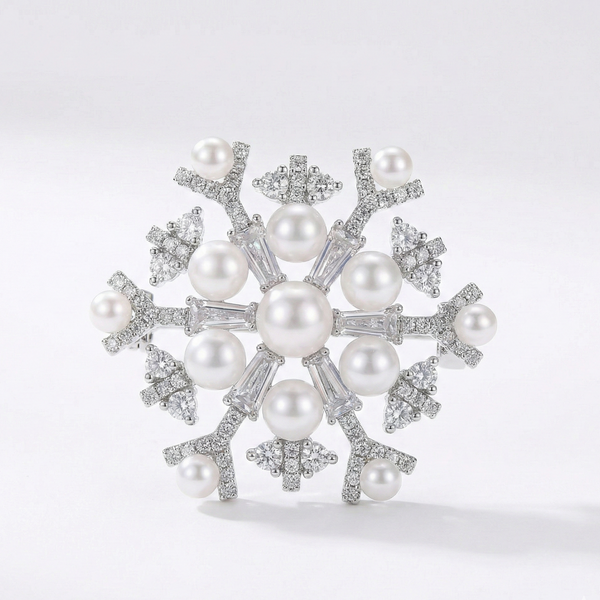 Festive Freshwater Pearl Brooch Collection