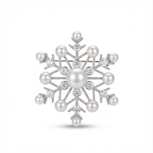Festive Freshwater Pearl Brooch Collection