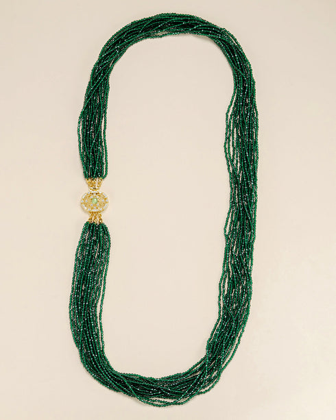 Green Crystal long necklace