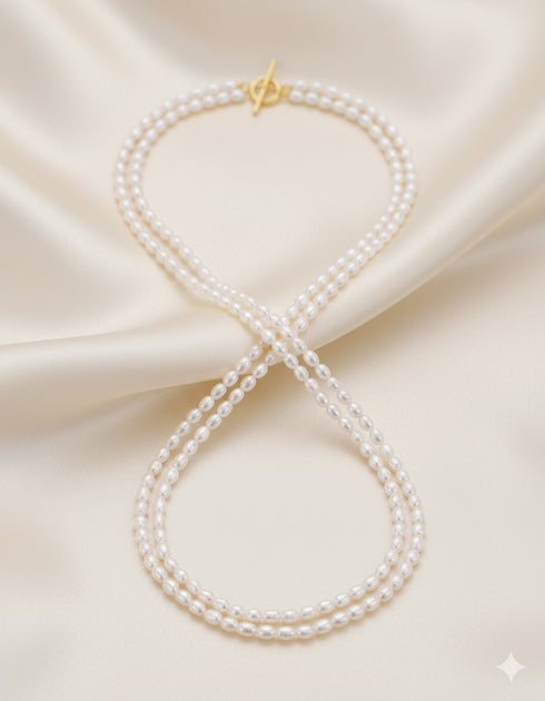 Long Baroque Pearl Necklace - Versatile Styling