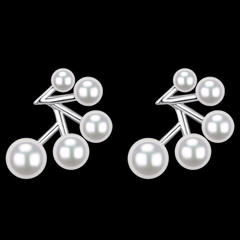 Sparkle Pearl Silver Earrings - Sterling Silver