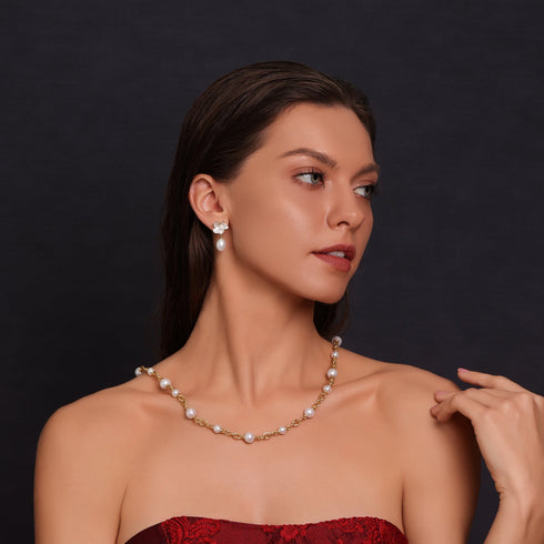 Chunky Freshwater Pearl Necklace - May-Lynn