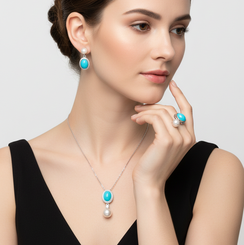 Turquoise Pearl Classic Set