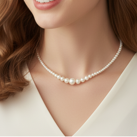 Smile Strand Freshwater Pearl Necklace – Elegant Grace