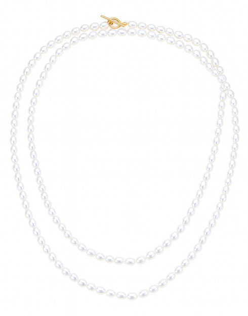 Long Baroque Pearl Necklace - Versatile Styling
