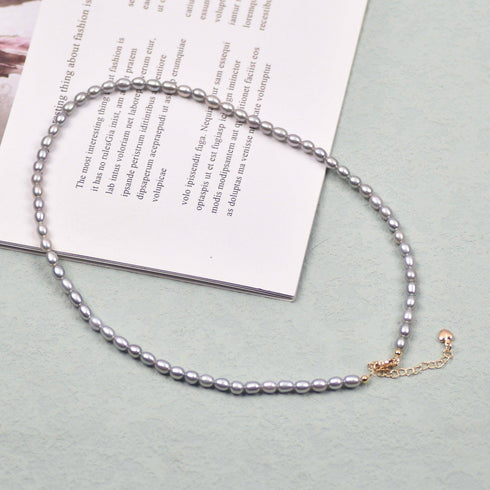 Multicolor Oval Shape Freshwater Pearl Necklace - Necklaces made with hand-selected pearls from House of Pearls