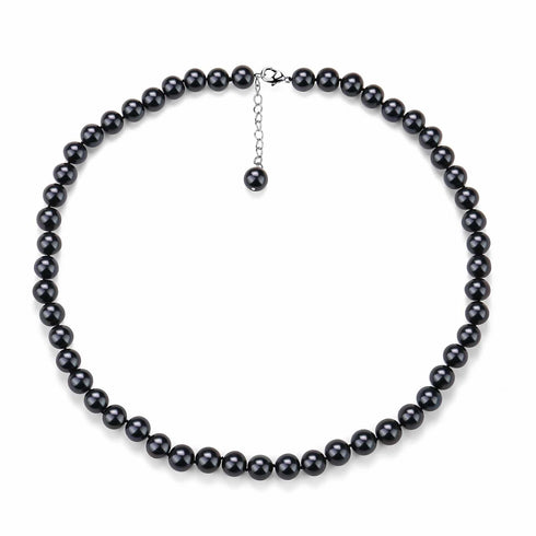 10-11mm Versatile Dyed Black Pearl Necklace - May-Lynn