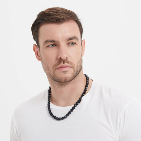 10-11mm Versatile Dyed Black Pearl Necklace - May-Lynn