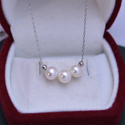 6-7mm Drops Smile Freshwater Pearl Necklace - May Lynn Jewelry