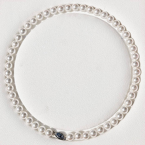 Classic 6-7mm White Round Freshwater Pearl Necklace - House Of Pearls