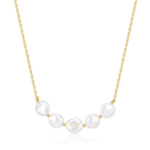 Tincup Coin Pearl Necklace - May Lynn Jewelry