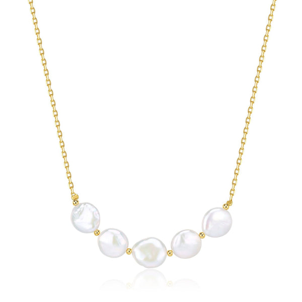 Tincup Coin Pearl Necklace - May Lynn Jewelry