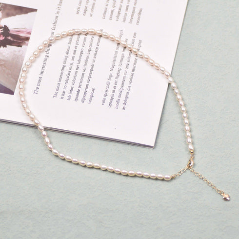 Multicolor Oval Shape Freshwater Pearl Necklace - Necklaces made with hand-selected pearls from House of Pearls