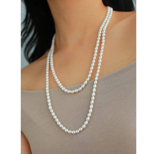 Long Baroque Pearl Necklace - Versatile Styling