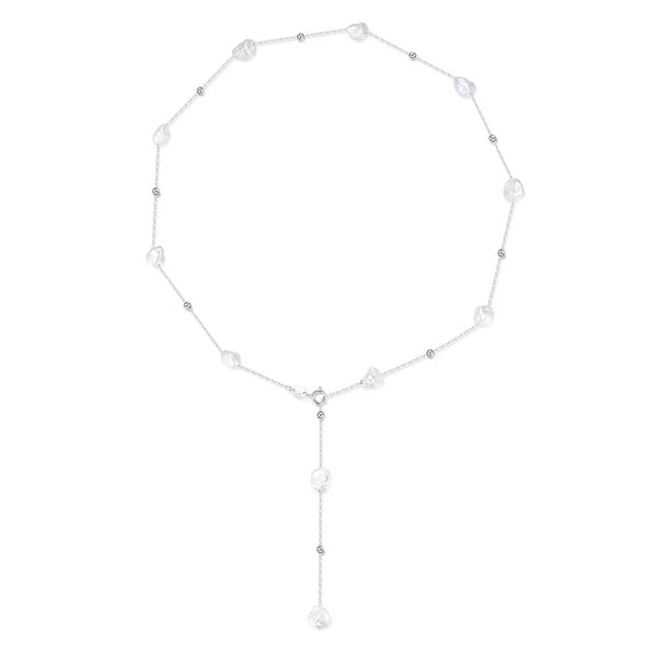 Baroque Pearl Y-Shape Necklace - Versatile Styling