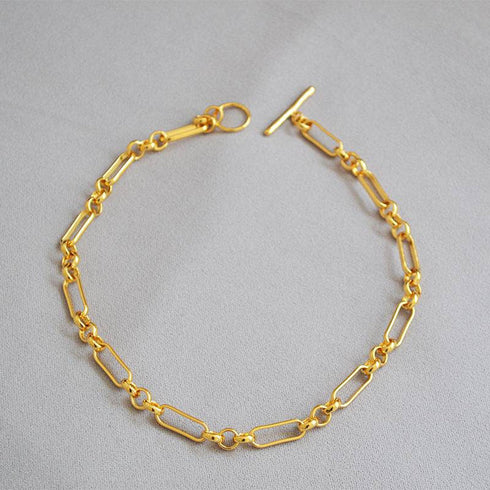 Baroque Pearl Gold Roman Arc Coin Necklace