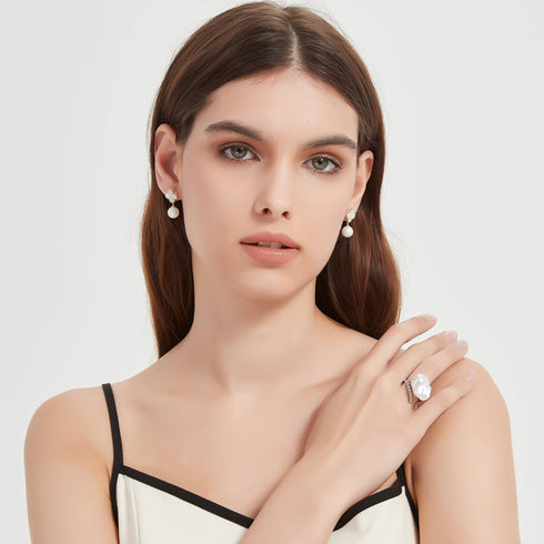 Cessie Bold Baroque Freshwater Pearl Ring - House Of Pearls