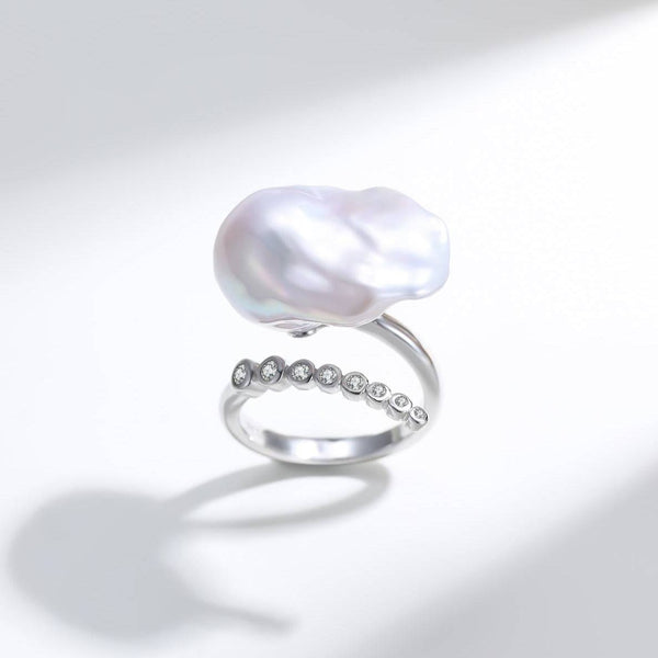 Cessie Bold Baroque Freshwater Pearl Ring - House Of Pearls