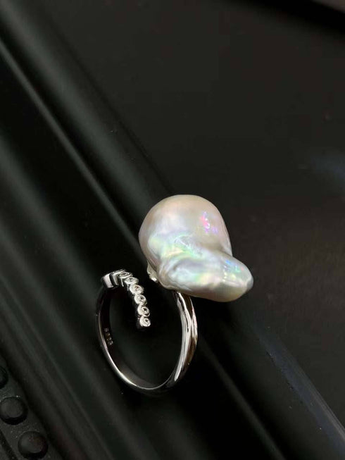 Cessie Bold Baroque Freshwater Pearl Ring - House Of Pearls