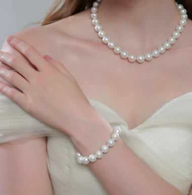 11-13mm Large Pearl Bracelet - Chic Timeless Elegance