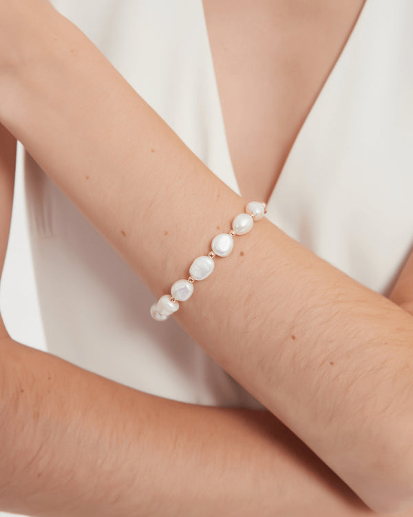 ELISA Baroque Pearl Bracelet - 18K Gold Plated