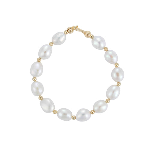 ELISA Baroque Pearl Bracelet - 18K Gold Plated