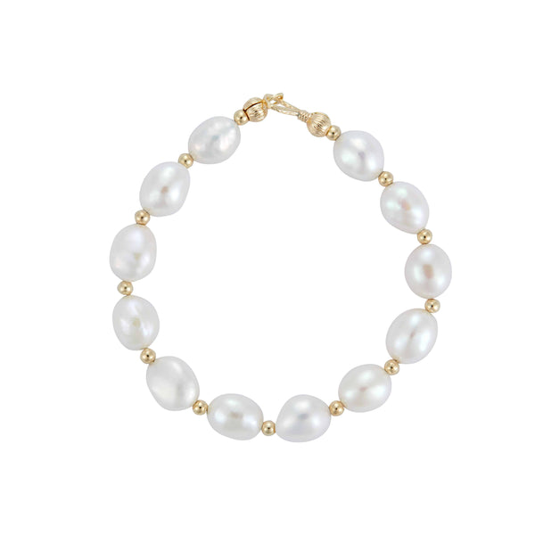ELISA Baroque Pearl Bracelet - 18K Gold Plated